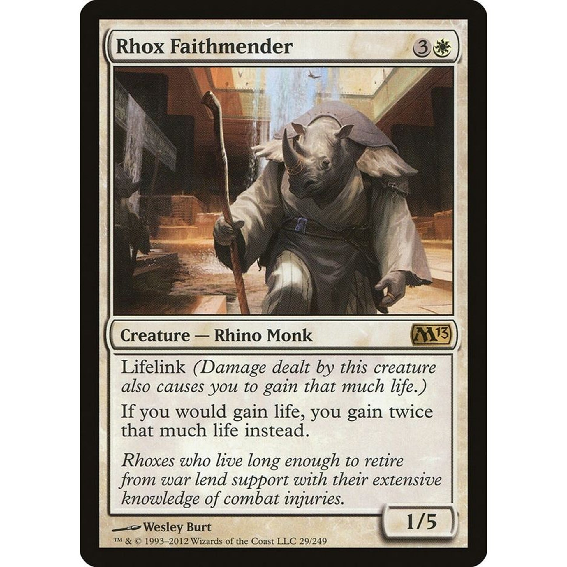 Image for Rhox Faithmender (29) (M13) - Magic: The Gathering