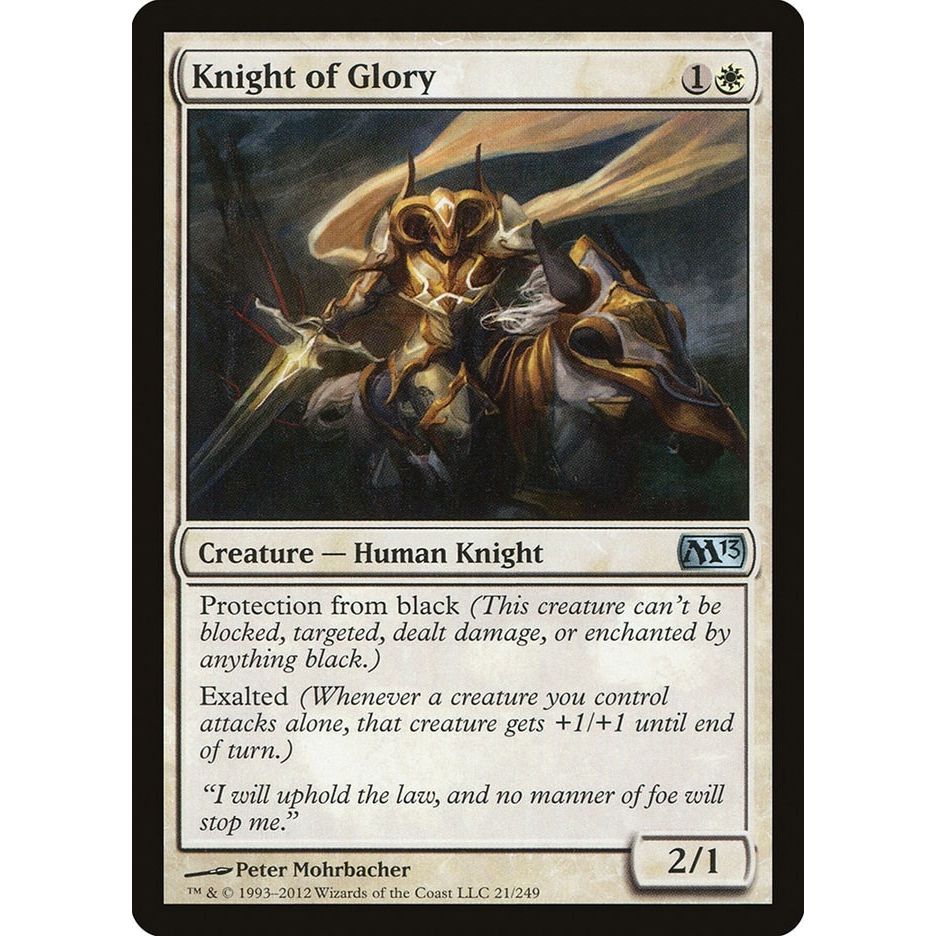 Image for Knight of Glory (21) (M13) - Magic: The Gathering