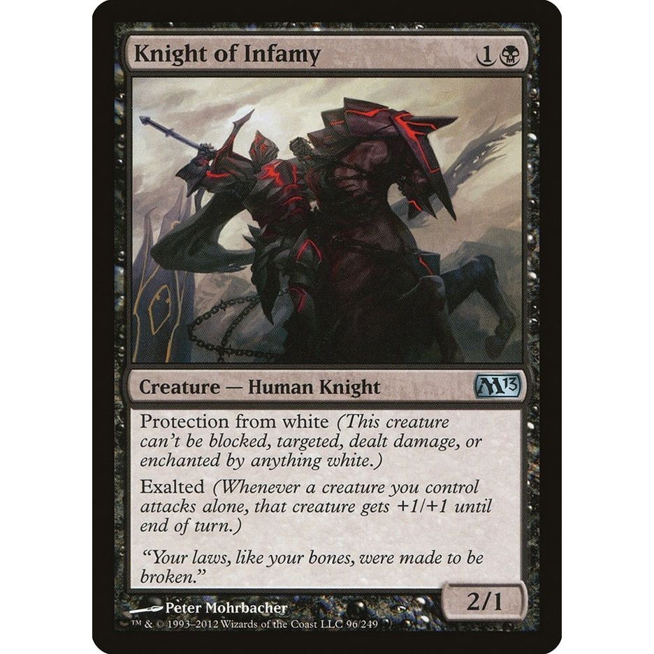 Image for Knight of Infamy (96) (M13) - Magic: The Gathering