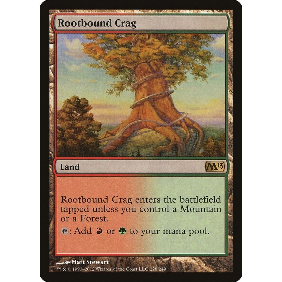 Image for Rootbound Crag (228) (M13) - Magic: The Gathering