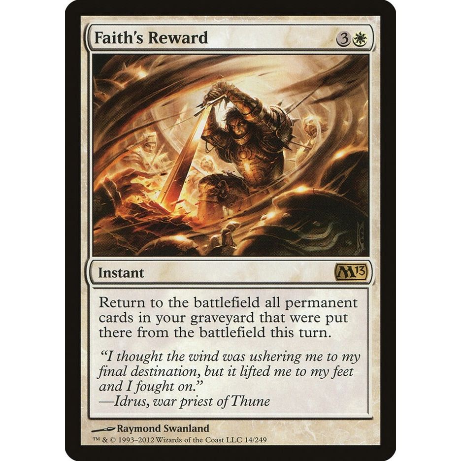 Image for Faith's Reward (14) (M13) - Magic: The Gathering