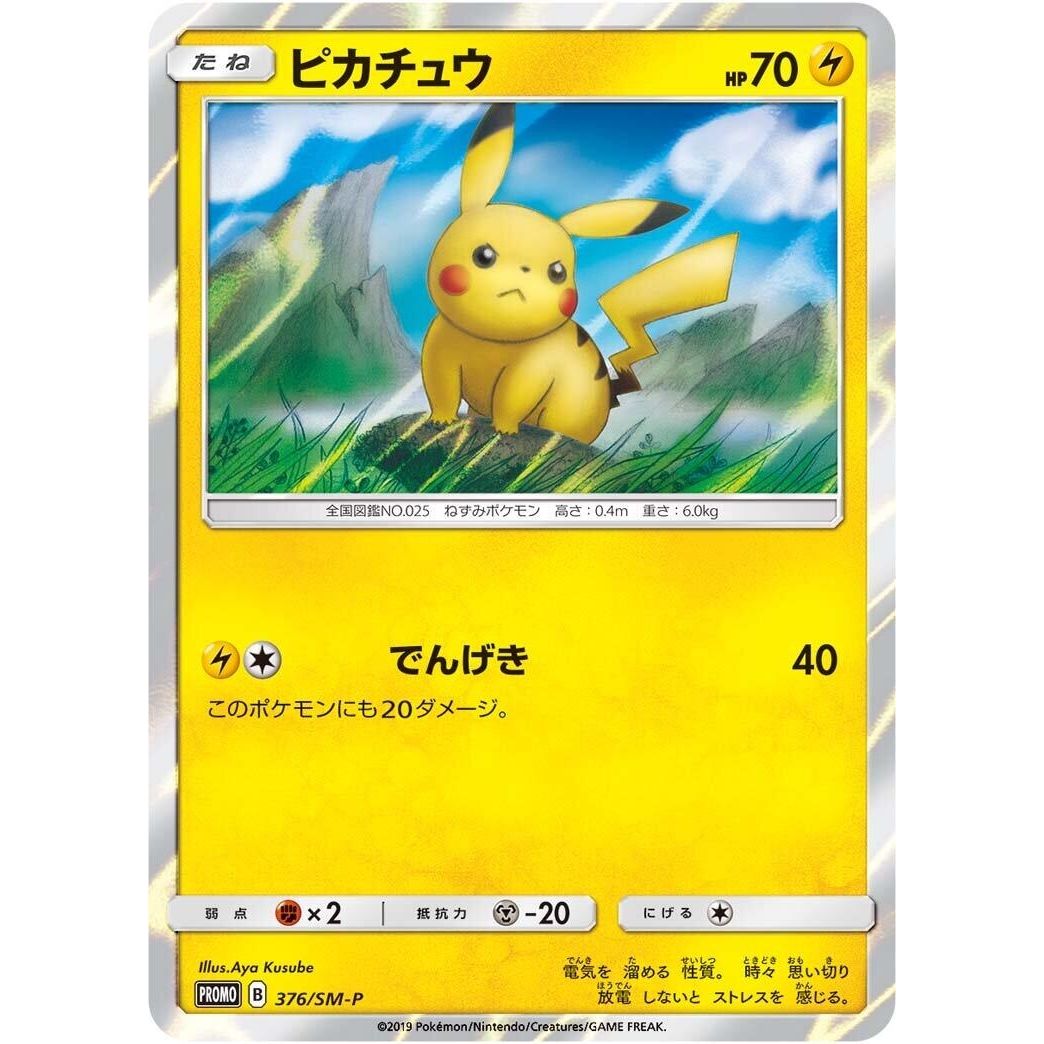 Image for Pikachu - 376/SM-P (376/SM-P) (SM-P) - Pokemon Japan