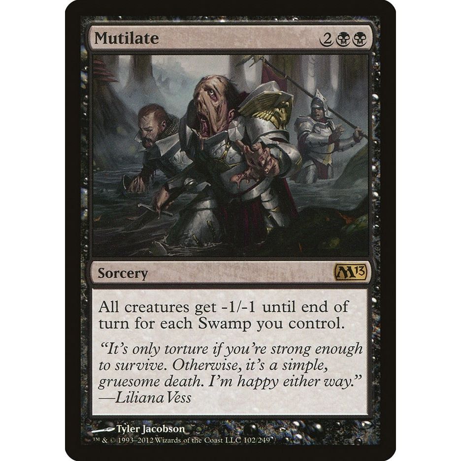Image for Mutilate (102) (M13) - Magic: The Gathering
