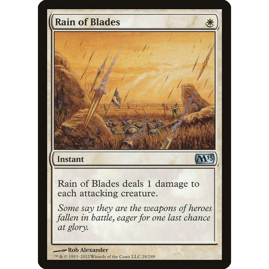 Image for Rain of Blades (28) (M13) - Magic: The Gathering