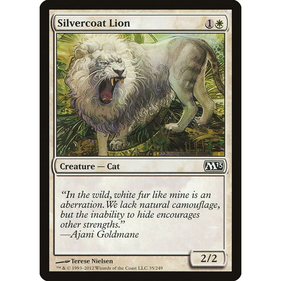 Image for Silvercoat Lion (35) (M13) - Magic: The Gathering