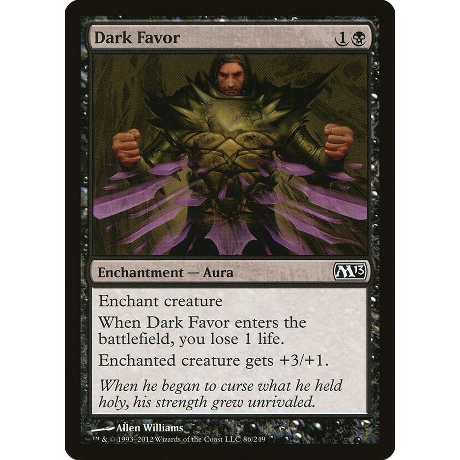 Image for Dark Favor (86) (M13) - Magic: The Gathering
