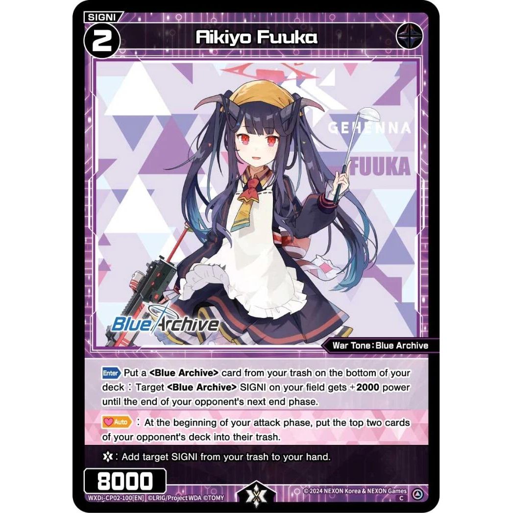 Image for Aikiyo Fuuka (WXDi-CP02-100[EN]) (WXDi-CP02) - WIXOSS