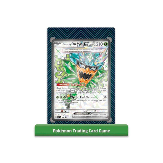 Image for Pokemon TCG: Ogerpon ex Premium Collection Card Protector with Display Base - Collectible Storage