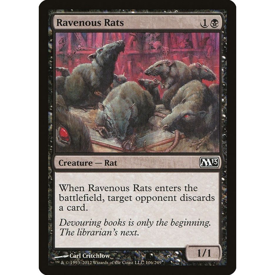 Image for Ravenous Rats (106) (M13) - Magic: The Gathering