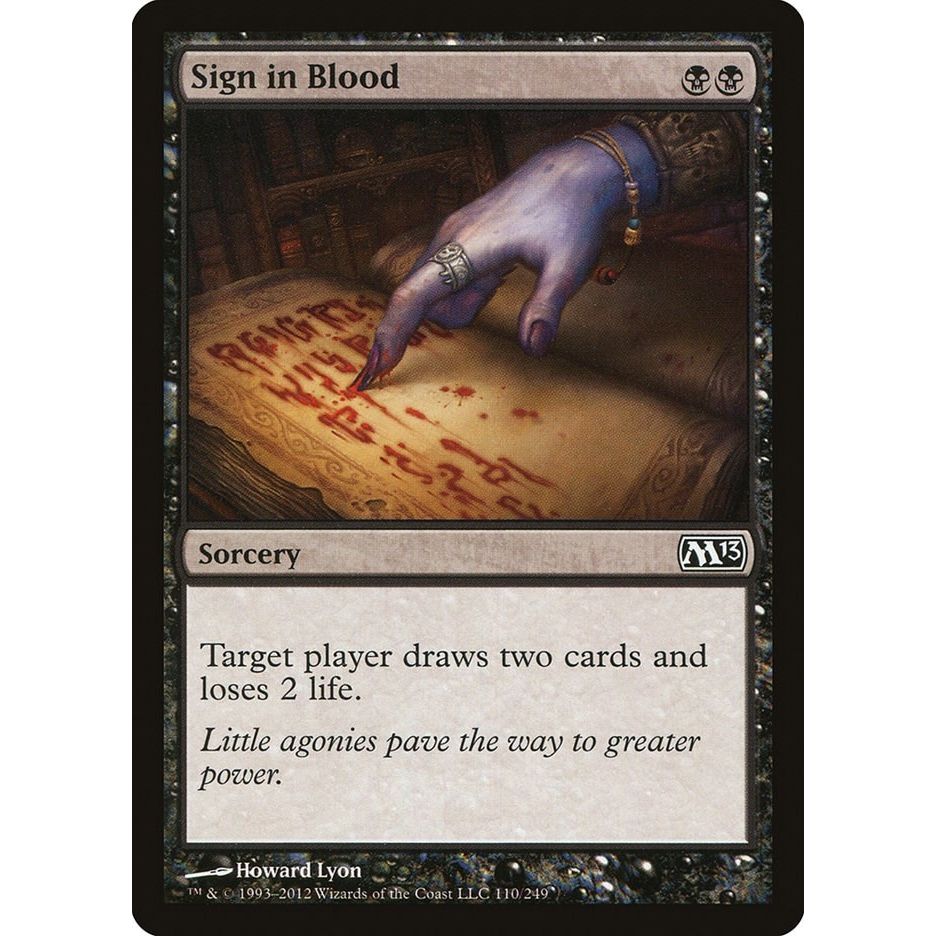 Image for Sign in Blood (110) (M13) - Magic: The Gathering