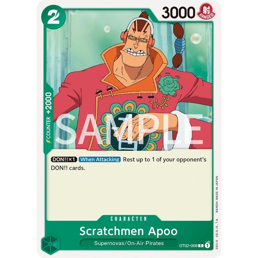 Image for Scratchmen Apoo (ST02-008) (OPRP) - One Piece Card Game