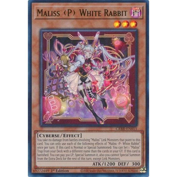 Image for Maliss P White Rabbit (CRBR-EN015) (CRBR) - YuGiOh