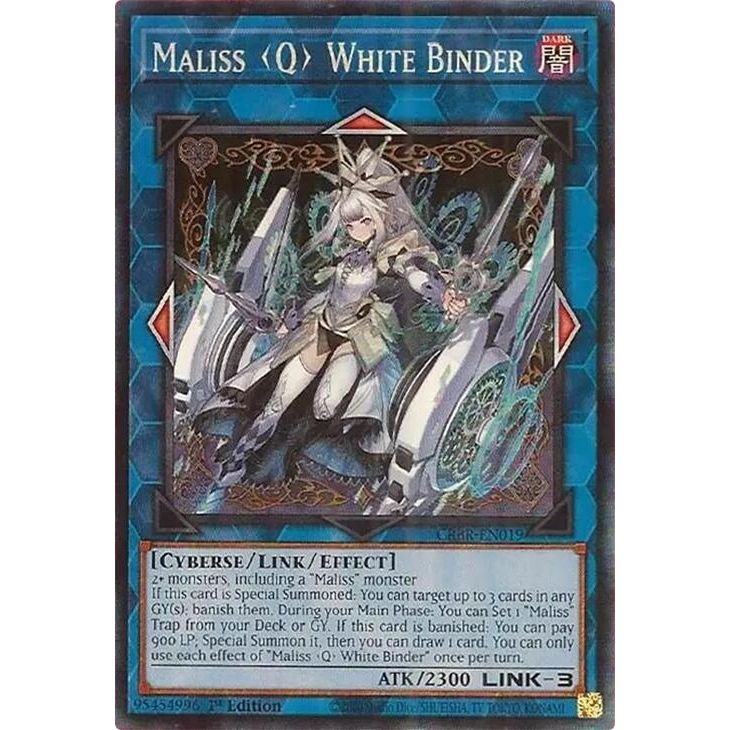 Image for Maliss Q White Binder (CR) (CRBR-EN019) (CRBR) - YuGiOh
