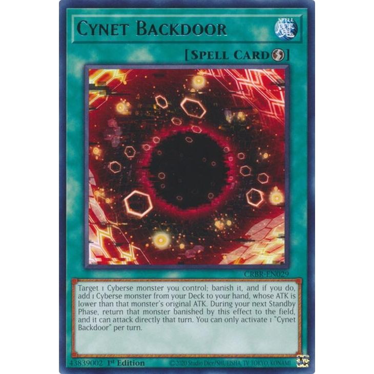 Image for Cynet Backdoor (CRBR-EN029) (CRBR) - YuGiOh