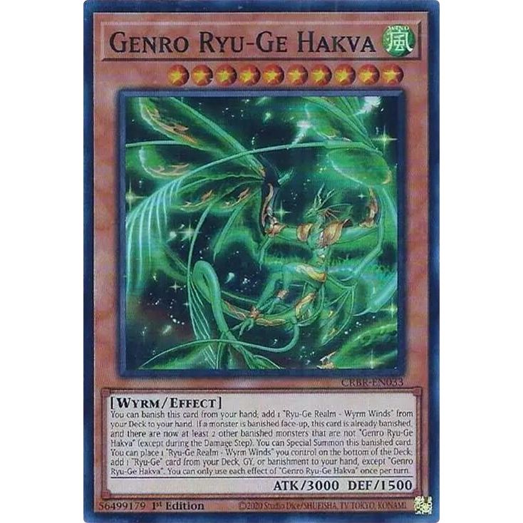 Image for Genro Ryu-Ge Hakva (CRBR-EN033) (CRBR) - YuGiOh
