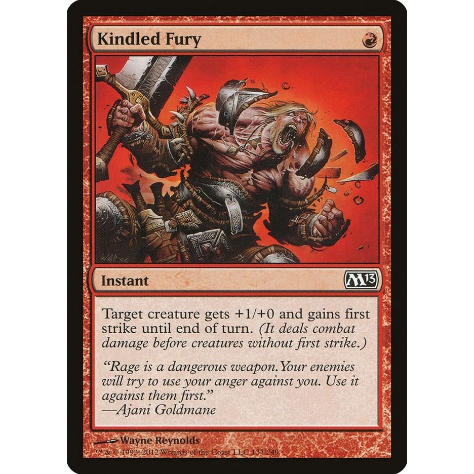 Image for Kindled Fury (137) (M13) - Magic: The Gathering