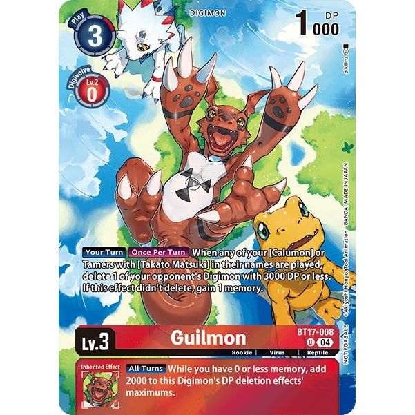 Image for Guilmon (Legend Pack 2024 Box Topper) (BT17-008 U) - Digimon Card Game