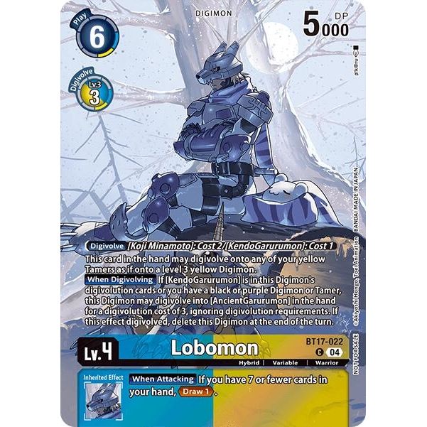 Image for Lobomon (Legend Pack 2024 Box Topper) (BT17-022 C) - Digimon Card Game