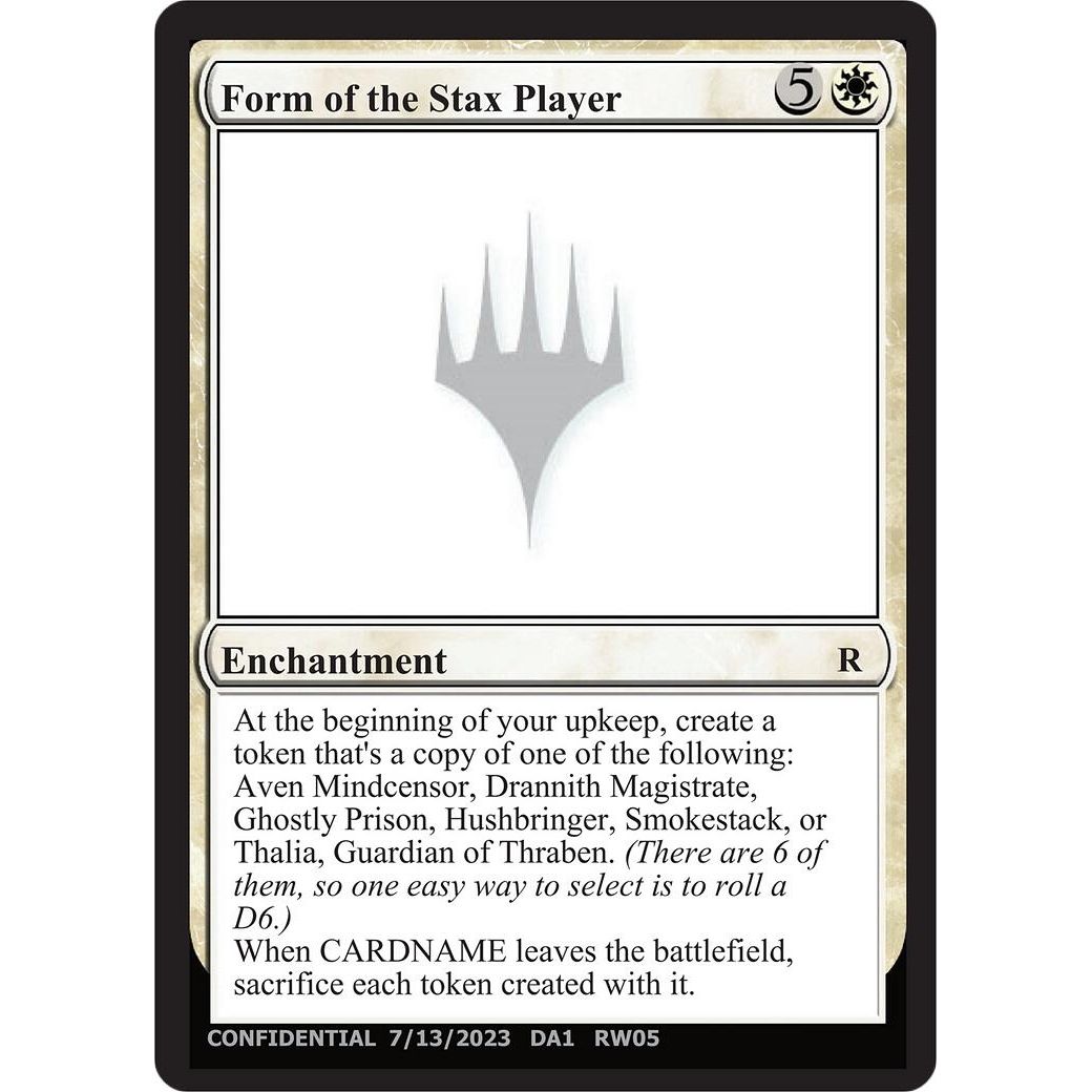 Image for Form of the Stax Player - Magic: The Gathering