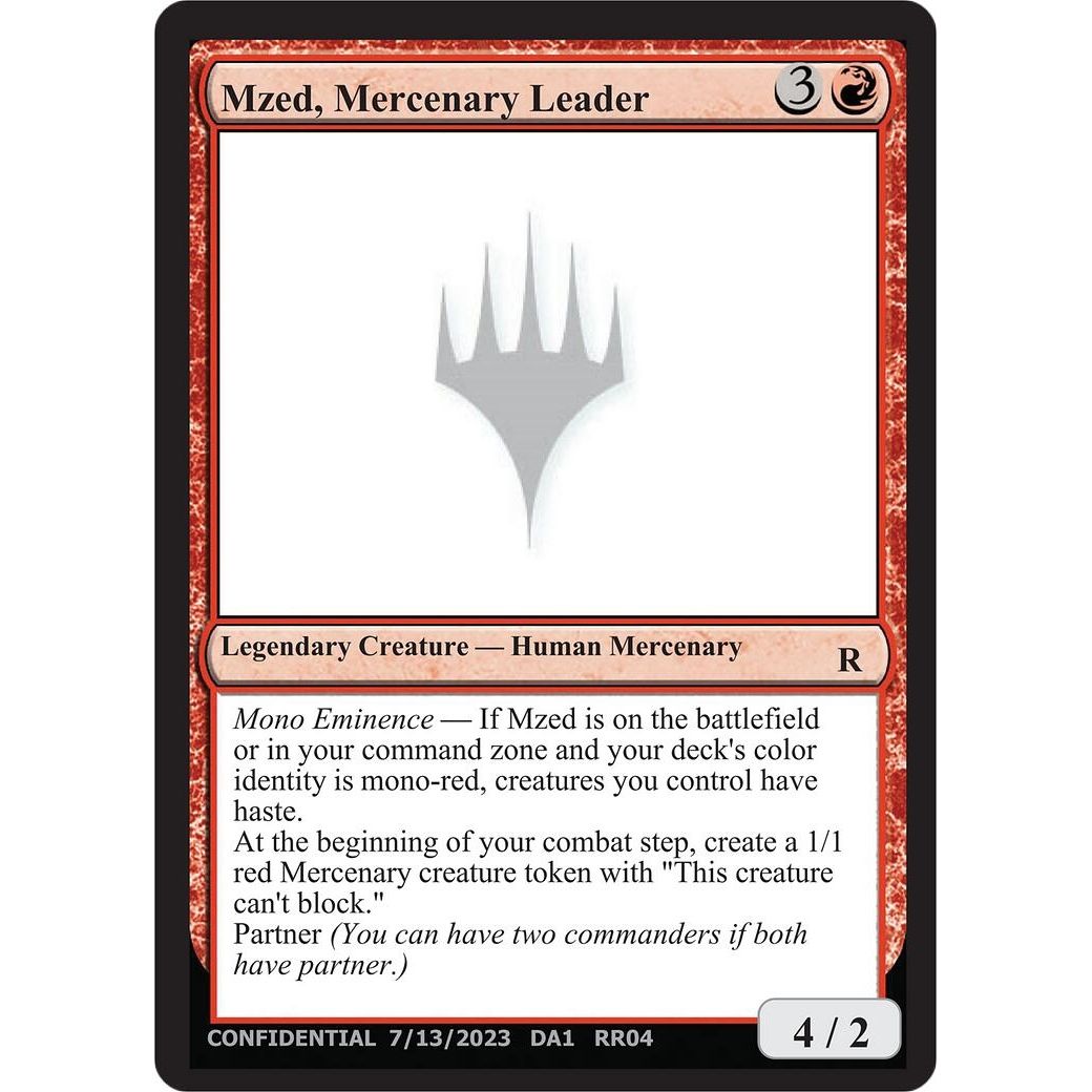 Image for Mzed, Mercenary Leader - Magic: The Gathering