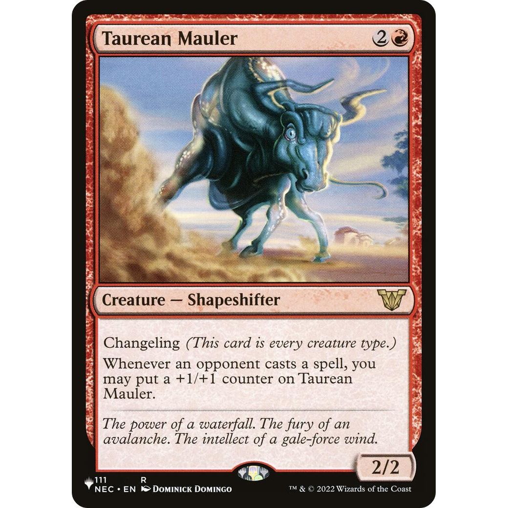 Image for Taurean Mauler (NEC) (111/038) (LIST) - Magic: The Gathering