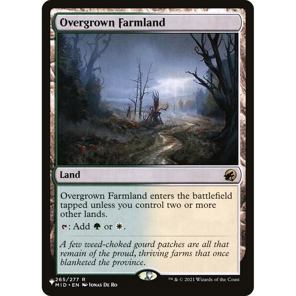 Image for Overgrown Farmland (265/277) (LIST) - Magic: The Gathering
