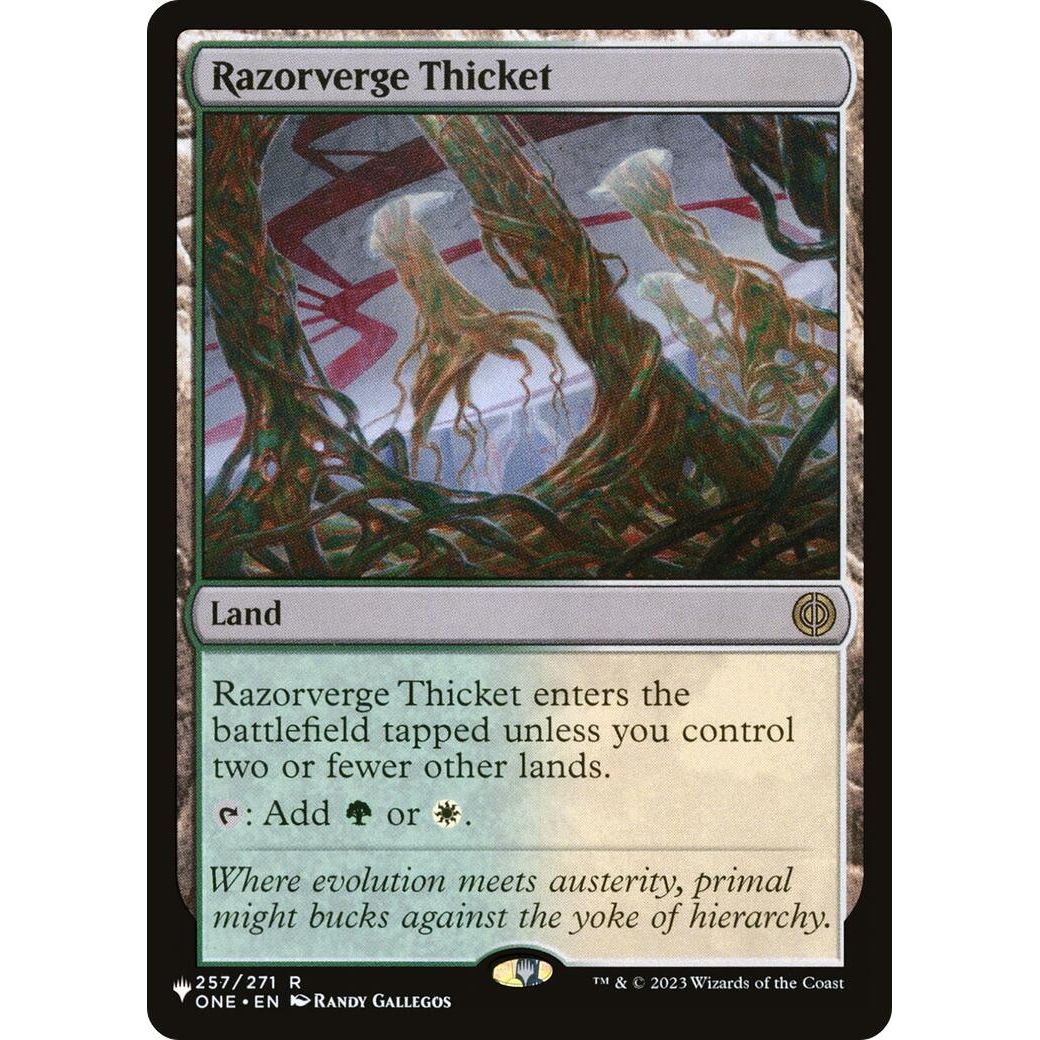 Image for Razorverge Thicket (257/271) (LIST) - Magic: The Gathering