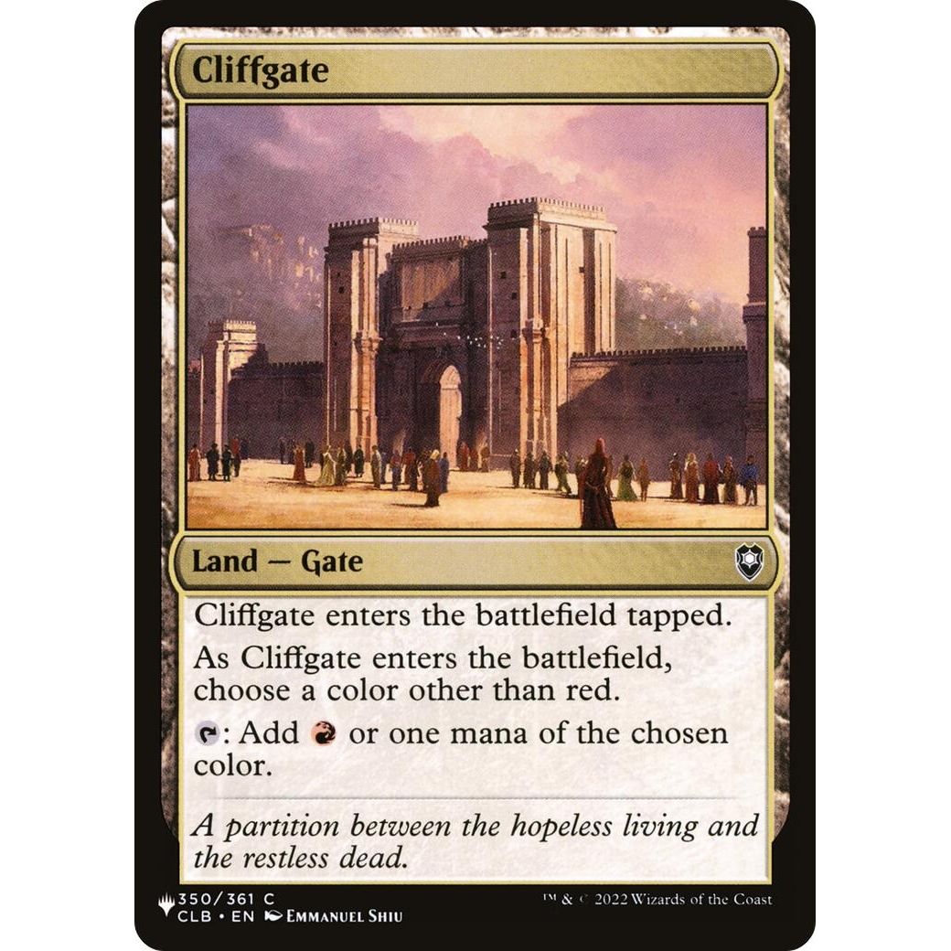 Image for Cliffgate (350/361) (LIST) - Magic: The Gathering