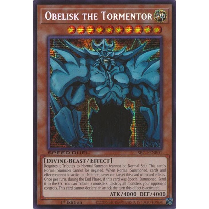 Image for Obelisk the Tormentor (SBC2-ENB01) (SBC2) - YuGiOh