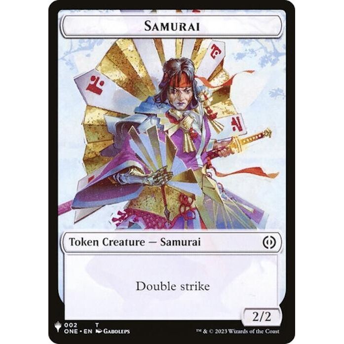 Image for Samurai // Clue Double-Sided Token (2 // 40) (LIST) - Magic: The Gathering