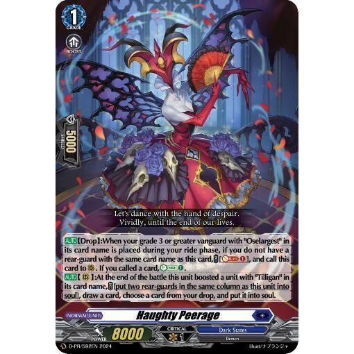 Image for Haughty Peerage (D-PR/592EN) (D-PR) - Cardfight Vanguard