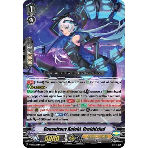 Image for Conspiracy Knight, Creiddylad (V-PR/0309EN) (VPR) - Cardfight Vanguard