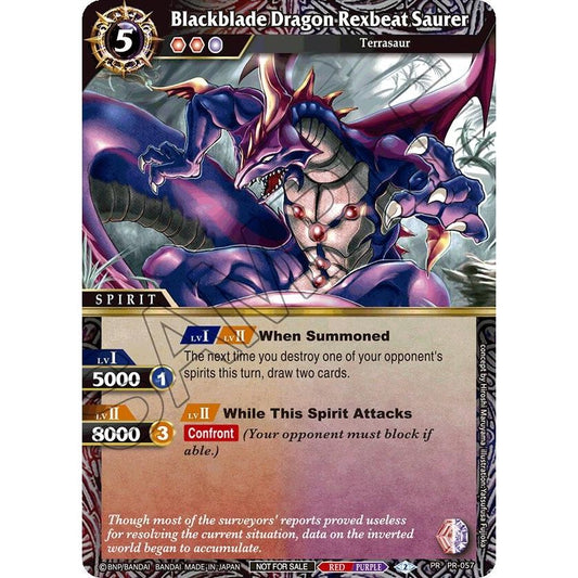 Image for Blackblade Dragon Rexbeat Saurer (Store Tournament & Sealed Deck Pack Vol.2) (PR-057) (LEP) - Battle Spirits Saga