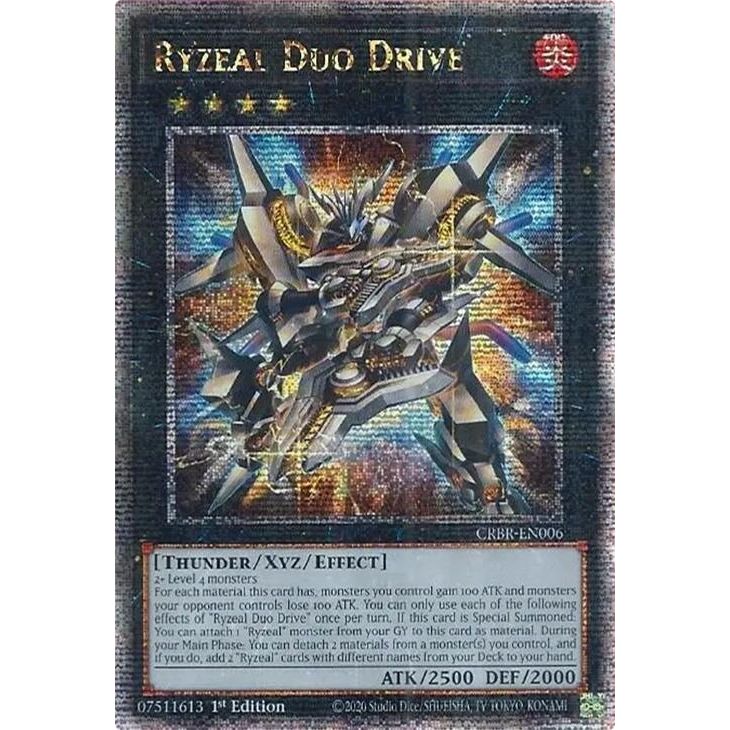 Image for Ryzeal Duo Drive (Quarter Century Secret Rare) (CRBR-EN006) (CRBR) - YuGiOh