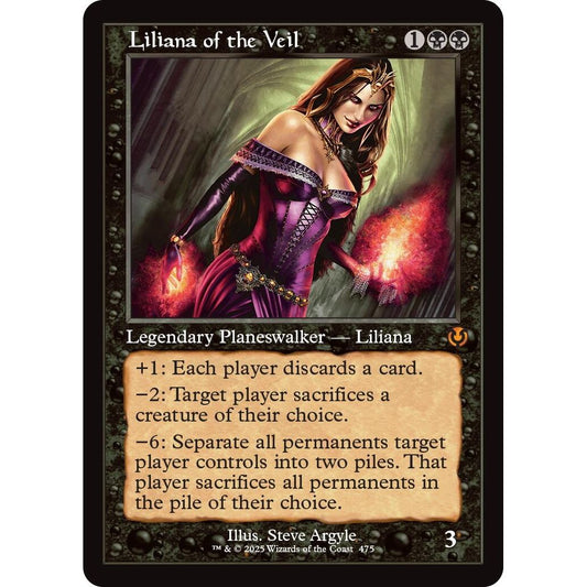 Image for Liliana of the Veil (Retro Frame) (475) (INR) - Magic: The Gathering
