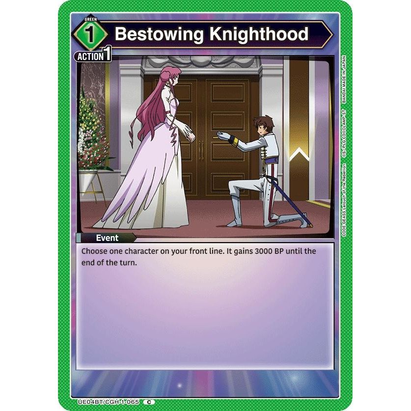 Image for Bestowing Knighthood (UE04BT/CGH-1-065) (UE04BT) - Union Arena