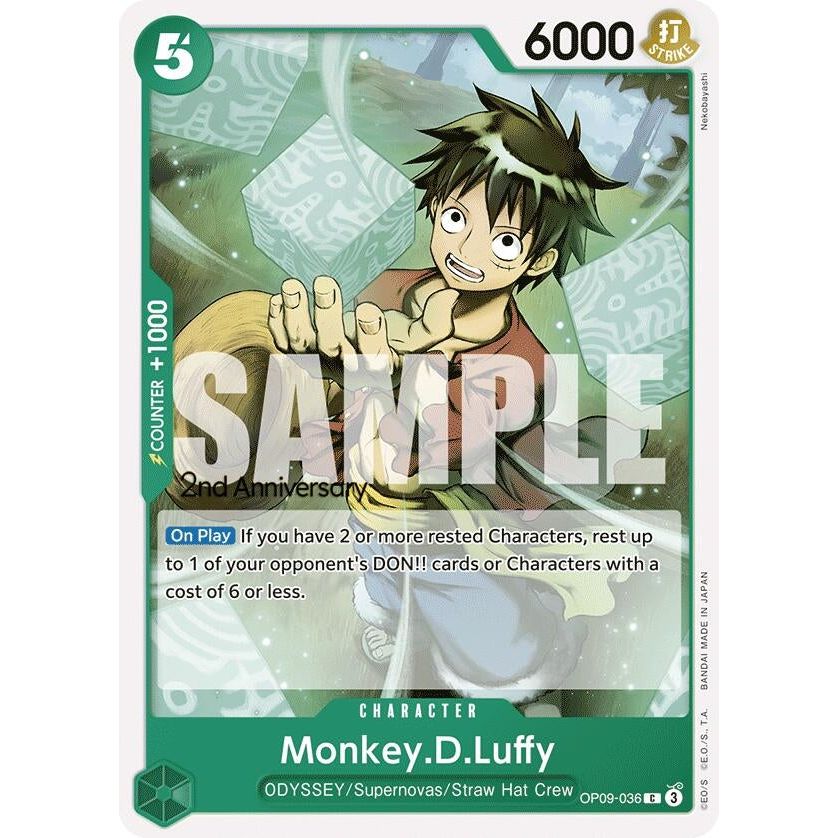 Image for Monkey.D.Luffy (036) (OP09-036) (OP09 ANN) - One Piece Card Game