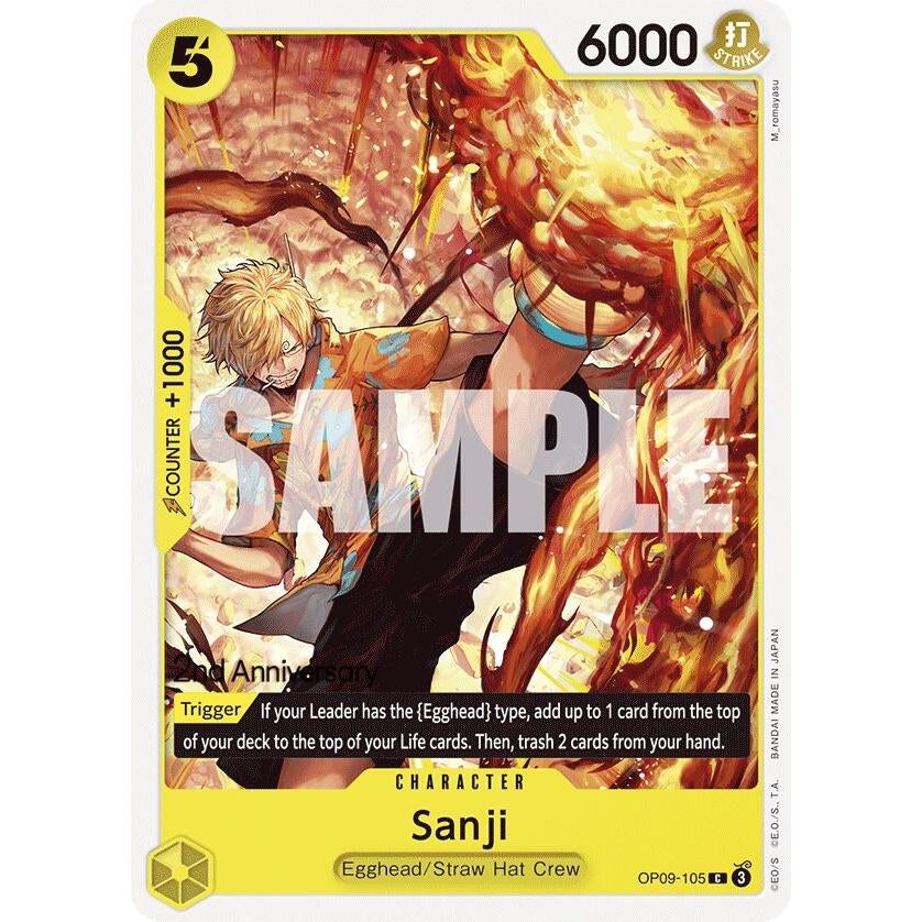 Image for Sanji (105) (OP09-105) (OP09 ANN) - One Piece Card Game