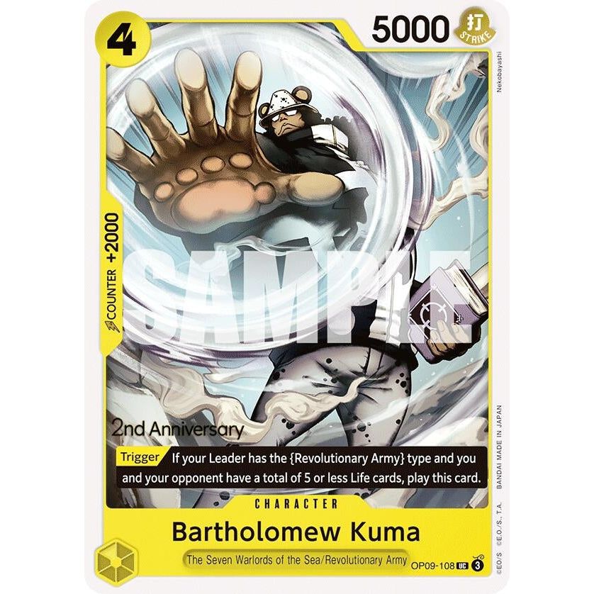 Image for Bartholomew Kuma (OP09-108) (OP09 ANN) - One Piece Card Game