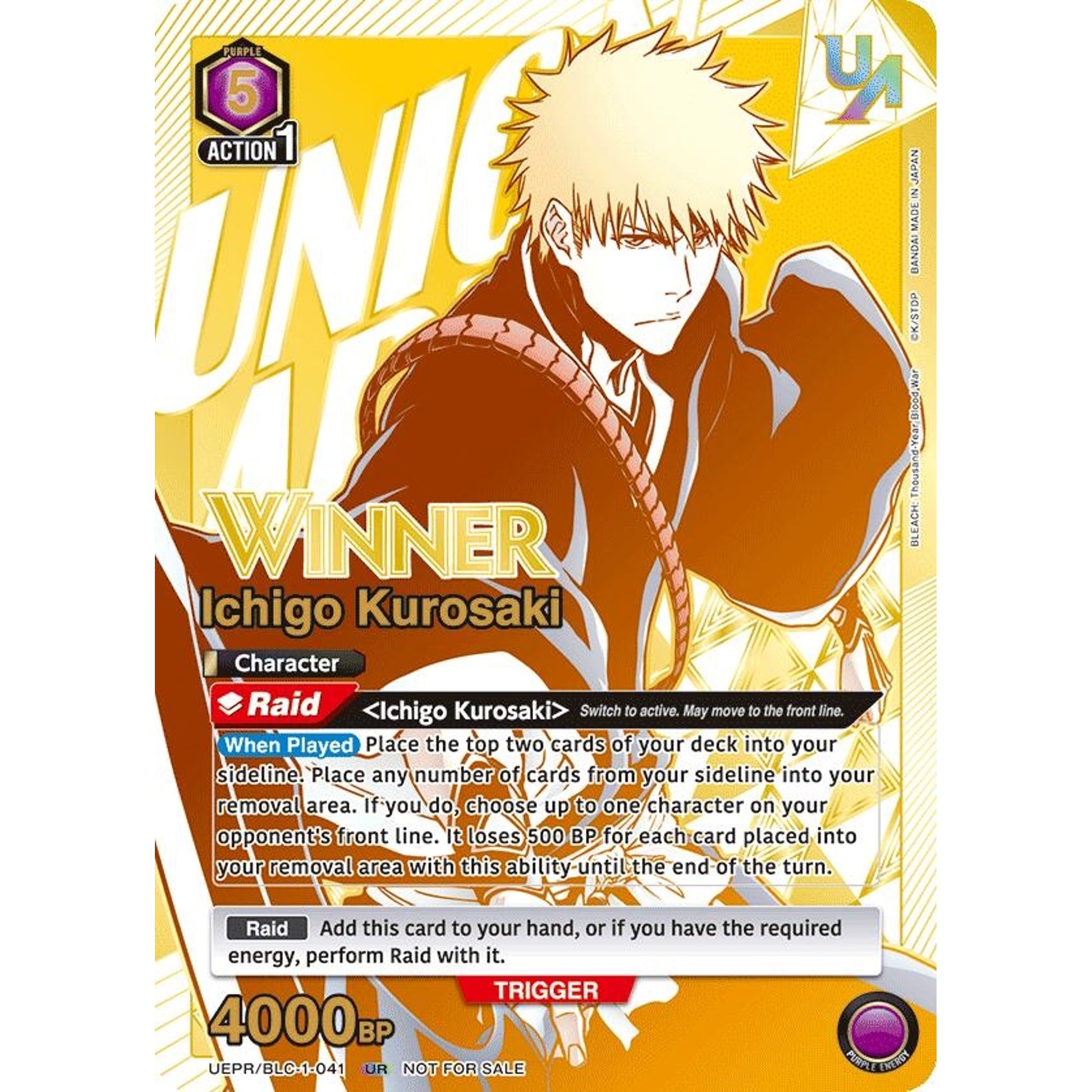 Image for Ichigo Kurosaki (041) (Winner) (UEPR/BLC-1-041) (UEPR) - Union Arena