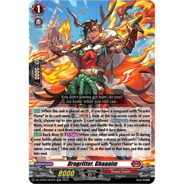 Image for Dragritter, Ghaanim (DZ-BT05/023EN) (DZ-BT05) - Cardfight Vanguard