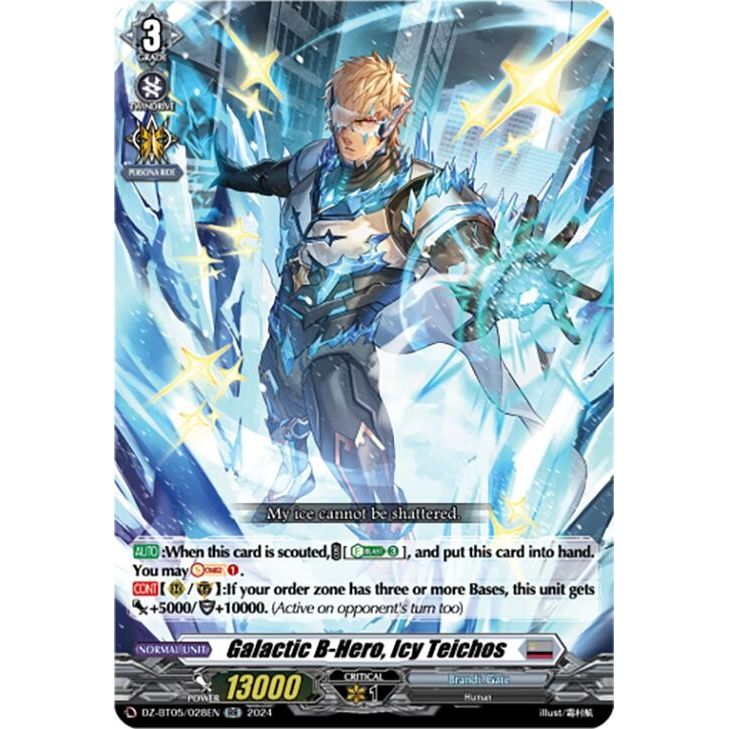 Image for Galactic B-Hero, Icy Teichos (DZ-BT05/028EN) (DZ-BT05) - Cardfight Vanguard