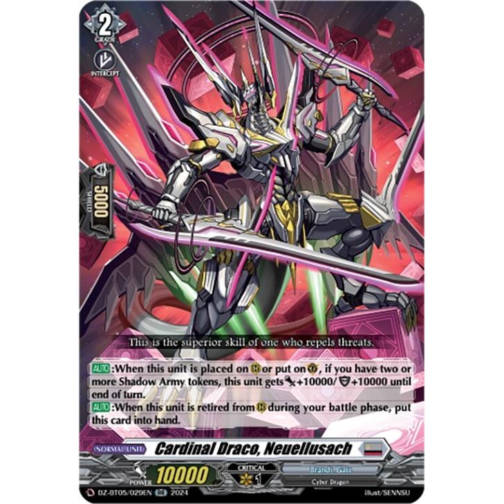 Image for Cardinal Draco, Neuellusach (DZ-BT05/029EN) (DZ-BT05) - Cardfight Vanguard