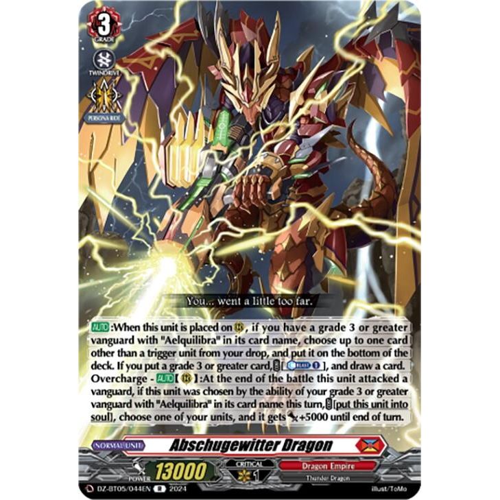 Image for Abschugewitter Dragon (DZ-BT05/044EN) (DZ-BT05) - Cardfight Vanguard
