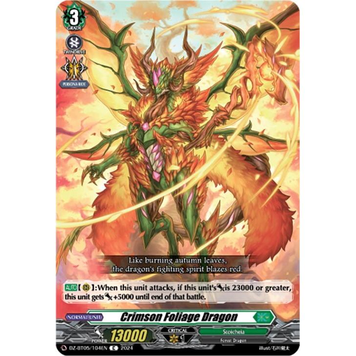 Image for Crimson Foliage Dragon (DZ-BT05/104EN) (DZ-BT05) - Cardfight Vanguard