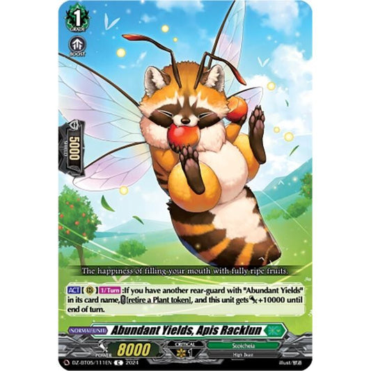 Image for Abundant Yields, Apis Racklun (DZ-BT05/111EN) (DZ-BT05) - Cardfight Vanguard