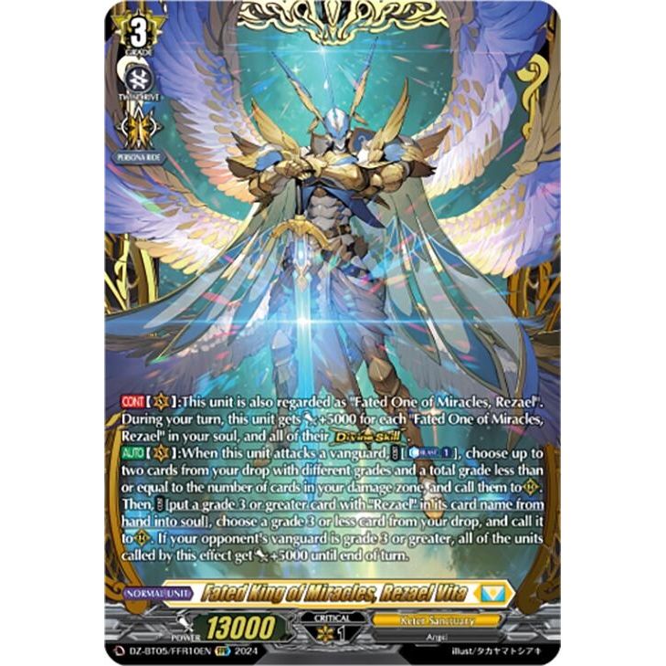 Image for Fated King of Miracles, Rezael Vita (FFR) (DZ-BT05/FFR10EN) (DZ-BT05) - Cardfight Vanguard