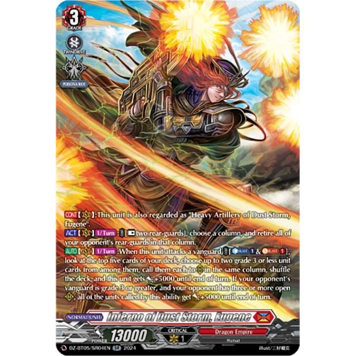Image for Inferno of Dust Storm, Eugene (SR) (DZ-BT05/SR04EN) (DZ-BT05) - Cardfight Vanguard