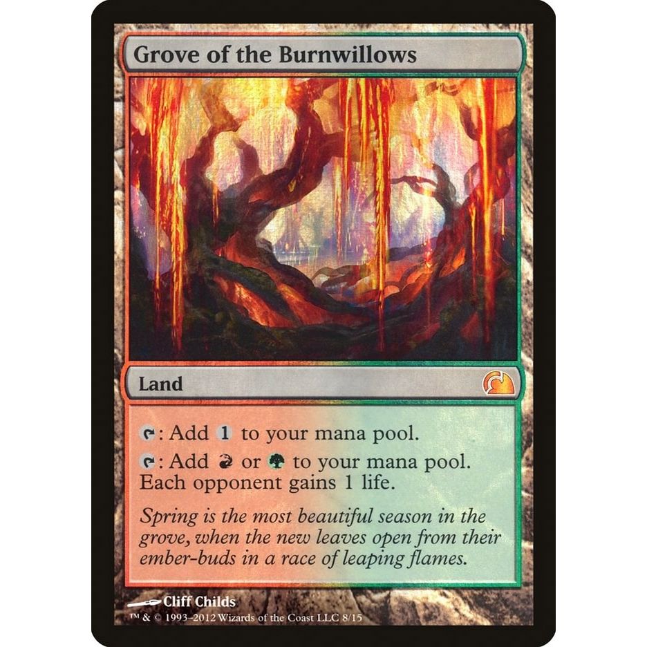 Image for Grove of the Burnwillows (8) (V12) - Magic: The Gathering