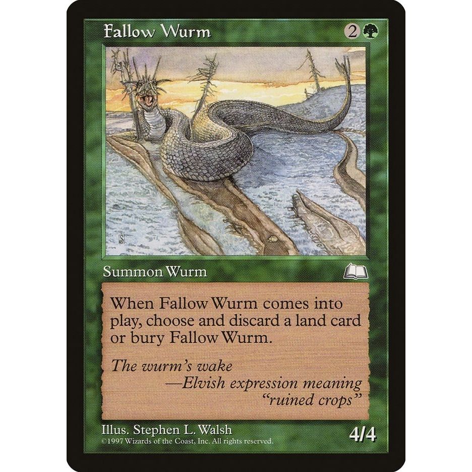 Image for Fallow Wurm (WTH) - Magic: The Gathering